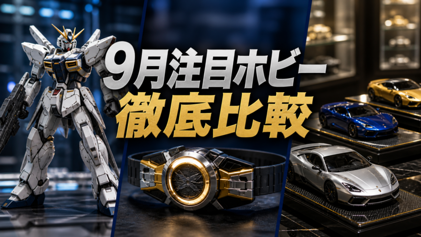 2026年9月発売の注目ホビーランキング10選｜ガンダム・仮面ライダー・トミカを比較