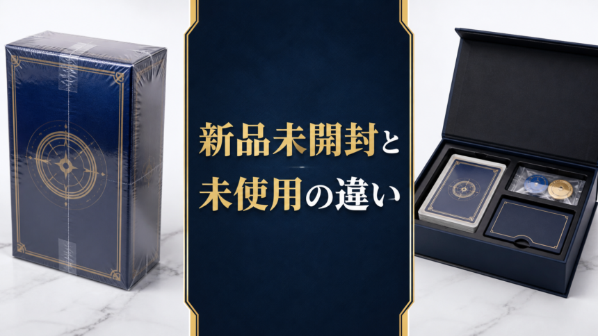 新品未開封と未使用の違い｜おもちゃ・トレカの状態を見分ける5つのポイント