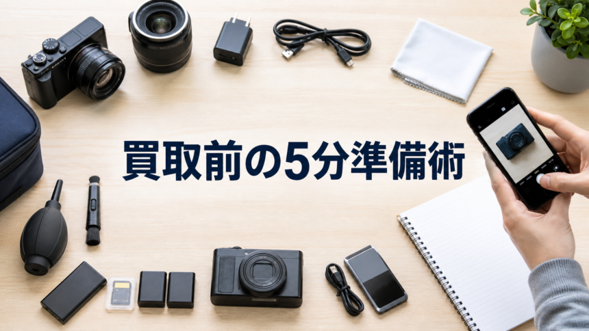 買取前にできる5分準備術｜写真・動作確認・付属品の並べ方