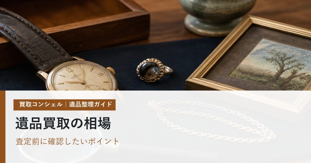遺品買取の相場はどう決まる？査定前の準備と高く売るポイント