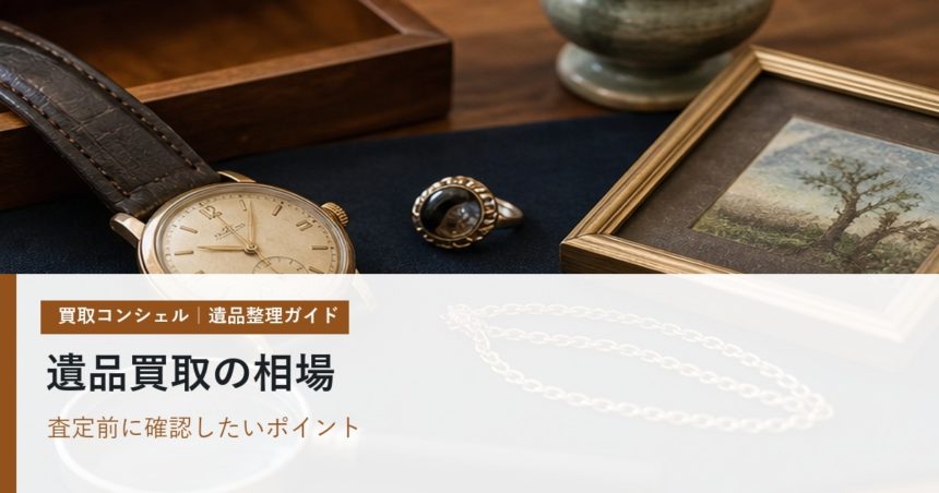遺品買取の相場はどう決まる？査定前の準備と高く売るポイント