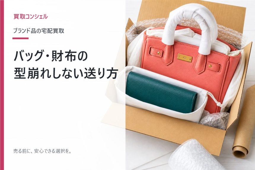 ブランドバッグと財布を型崩れさせない送り方