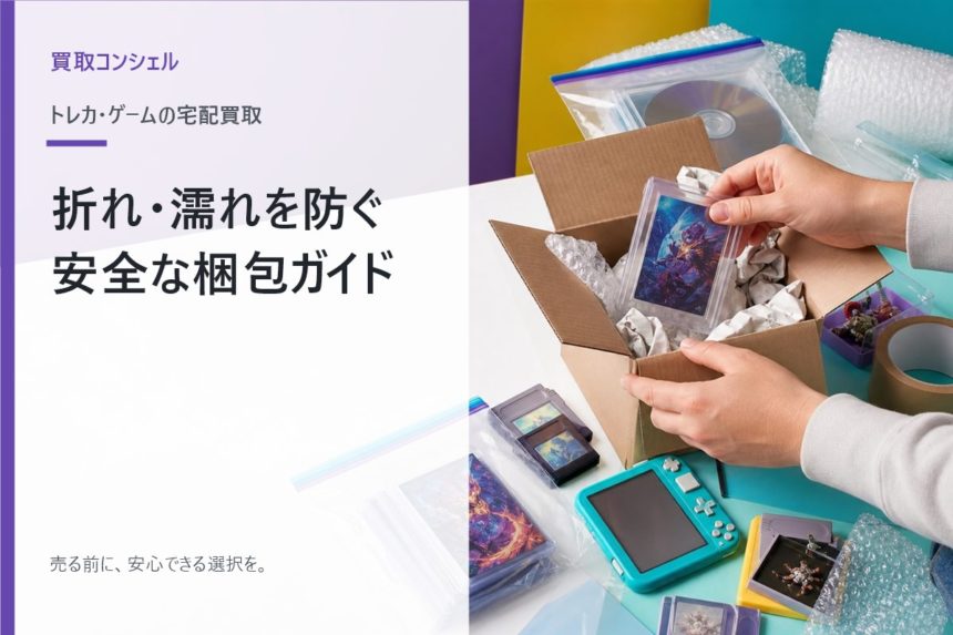 トレカとゲームの折れ濡れを防ぐ梱包ガイド