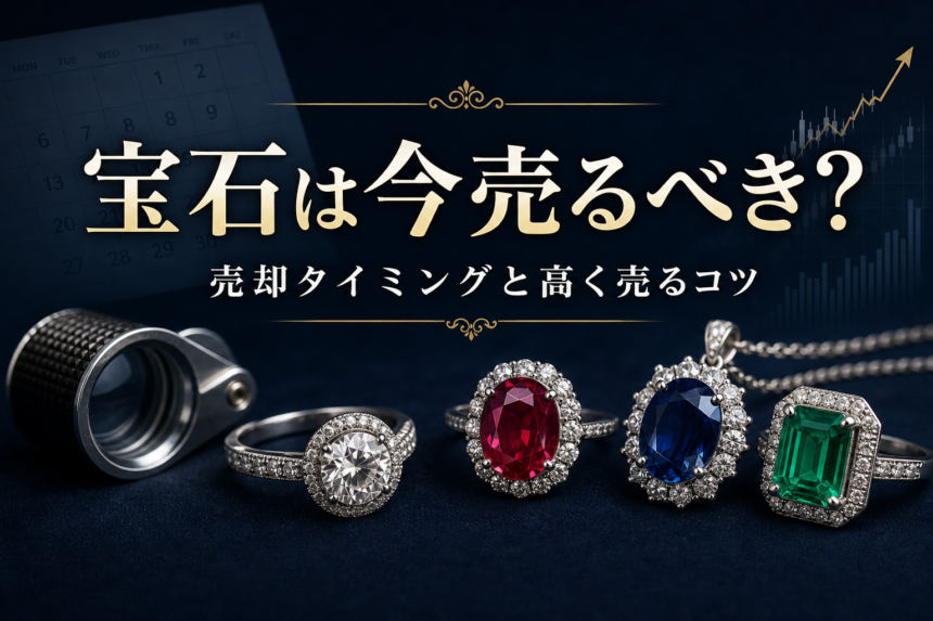 宝石は今売るべき？売却タイミングと高く売るコツを解説
