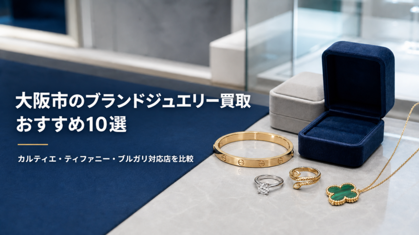 大阪市のブランドジュエリー買取おすすめ10選｜カルティエ・ティファニー・ブルガリ