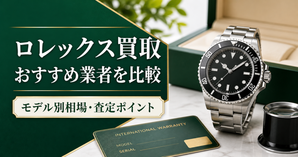 ロレックス買取おすすめ7選｜利用者5人のリアル体験談・査定額と口コミ評判を比較