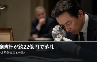 腕時計の高額落札と中古時計査定の違い