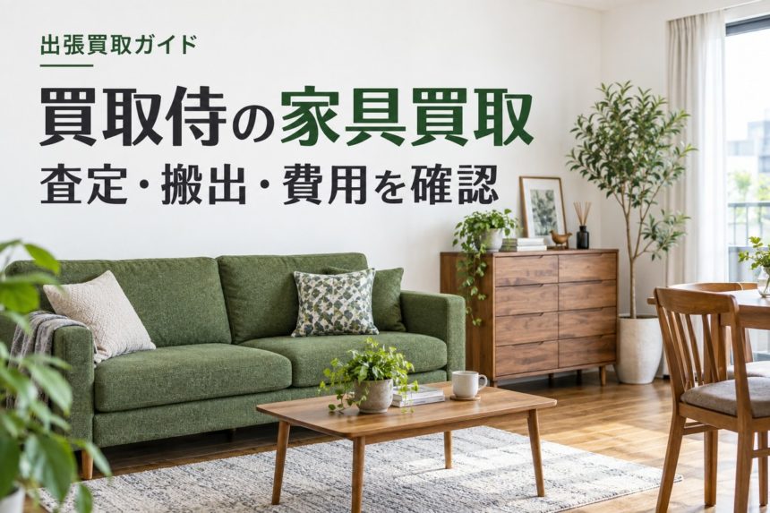 買取侍の家具買取利用ガイド（編集部制作イメージ）